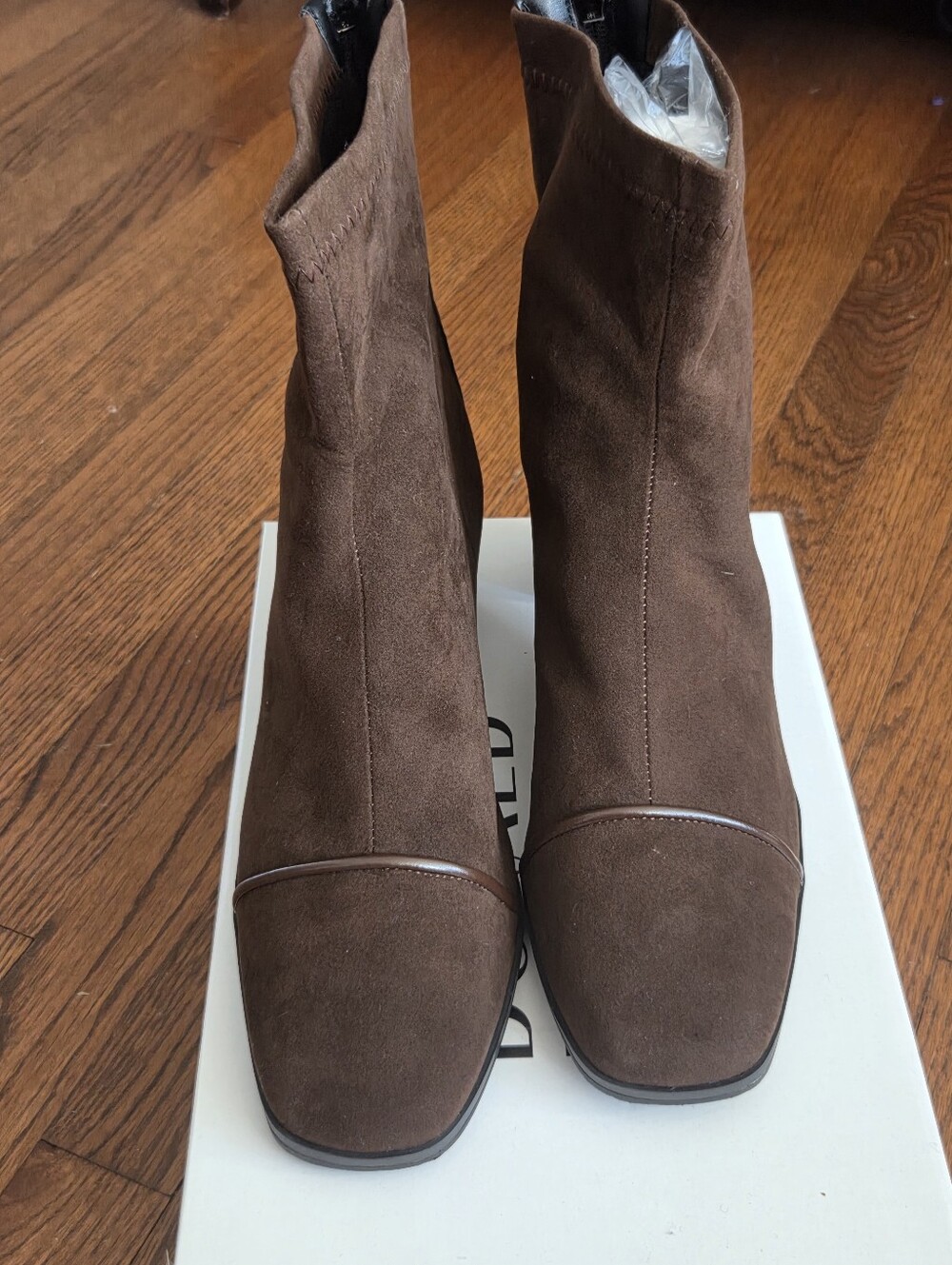 Brown Suede Booties